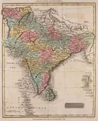 Historical Map of India (1809)