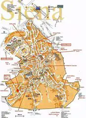 Hotel Map of Siena
