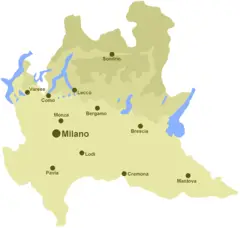 Hydrographic Map of Lombardy