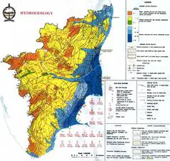 Hydrographic Map of Tamil Nadu