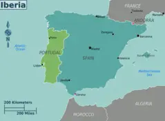 Iberia Regions Map
