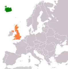 Iceland United Kingdom Locator