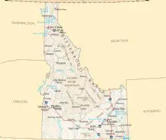 Idaho Reference Map