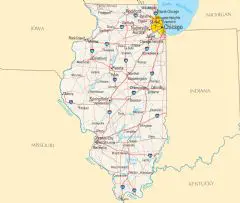 Illinois Reference Map