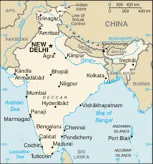 India Cia Wfb Map