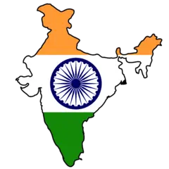 India Flag Map