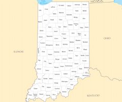 Indiana County Map