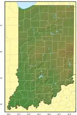 Indiana Relief Map
