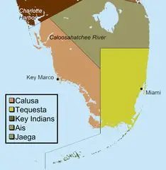 Indigenous People of Everglades Map