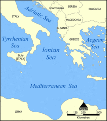 Ionian Sea Map