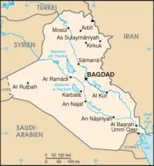 Irak Uebersichtskarte