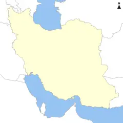 Iran And Neighbors Blank Map 1 770x770