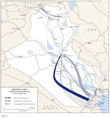 Iraq Invasion Map Us Army Cmh