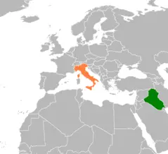 Iraq Italy Locator
