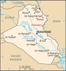 Iraq Map Khanaqin