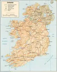 Ireland Relief Map