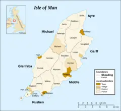 Isle of Man Sheadings And Parishes