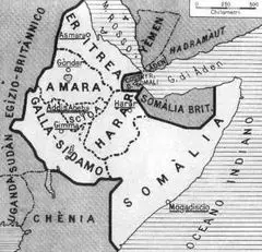 Italian East Africa Map