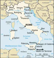 Italy Cia Wfb Map