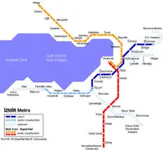 Izmir Metro Map