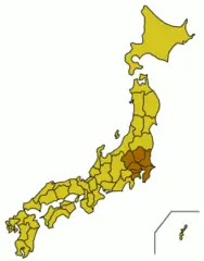 Japan Kanto Map Small