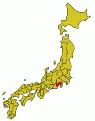 Japan Prov Map Suruga