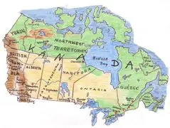 Kanada Map