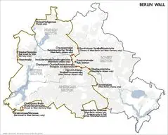 Karte Berliner Mauer En