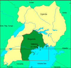 Karte Buganda
