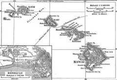 Karte Des Hawaiarchipels