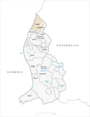 Karte Gemeinde Ruggell 2007