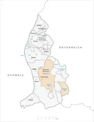 Karte Gemeinde Triesenberg 2007