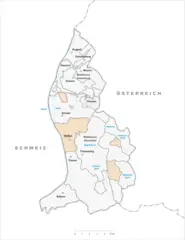 Karte Gemeinde Vaduz 2007