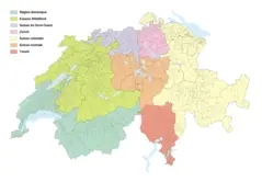 Karte Grossregionen Der Schweiz 2008 Fr