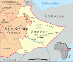 Karte Ogaden Haud Somali