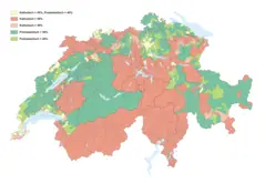 Karte Religionen Der Schweiz 2008