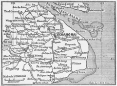 Karte Schanghai Mkl1888