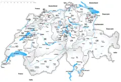 Karte Schweiz Details