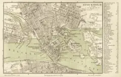 Karte Stockholm Mk1888