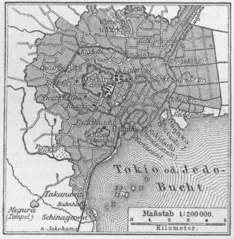 Karte Tokia Mkl1888