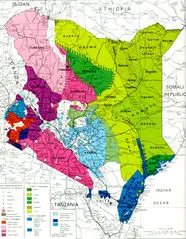 Kenya Dialect Map