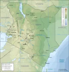 Kenya Topographic Map Fr