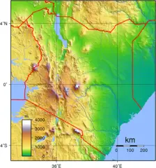 Kenya Topography