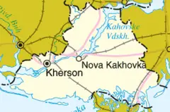 Kherson Oblast Detail Map
