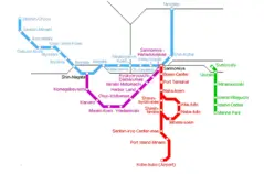 Kobe Metro Map