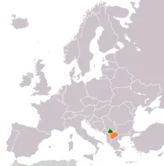 Kosovo Macedonia Locator