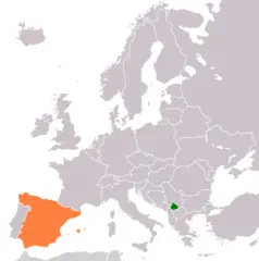 Kosovo Spain Locator 1