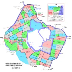Koujimachi Ward Map 1938