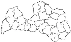 Latvia Districts Blank