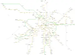 Leipzig Metro Map
